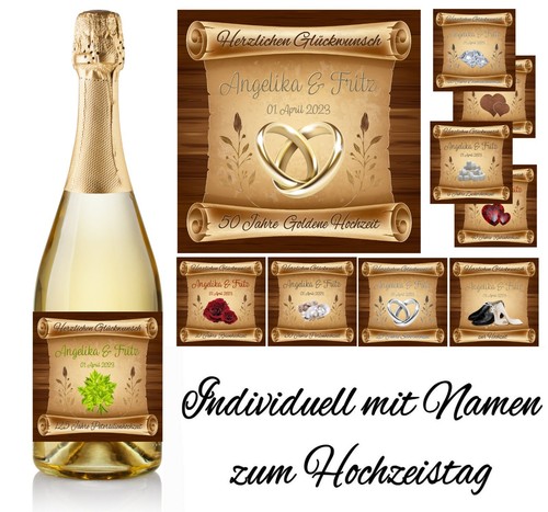Flaschenetikett zum