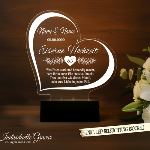Geschenk eiserne hochzeit 65 - ,