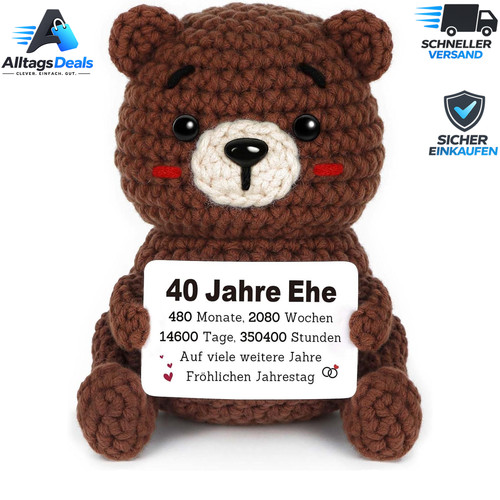 Handgehäkelter bär zur - handgehäkelter,