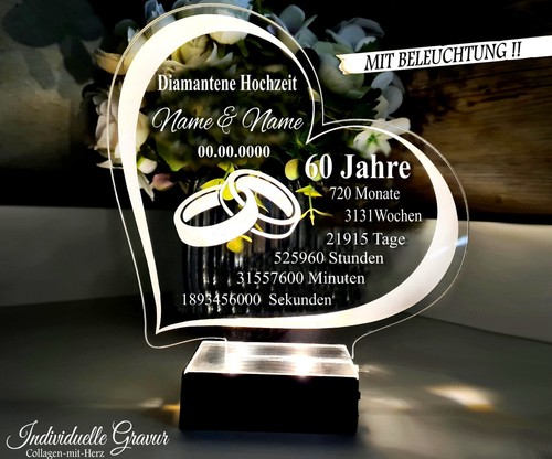 Geschenk diamantene hochzeit - geschenk,