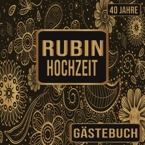 Rubinhochzeit gästebuch 40 - rubinhochzeit,