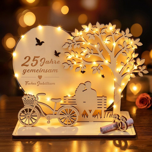 Hochzeit geldgeschenk holzdeko - hochzeit,