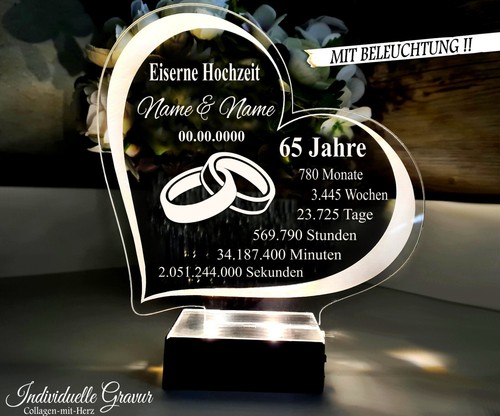 Geschenk eiserne hochzeit - geschenk, 65