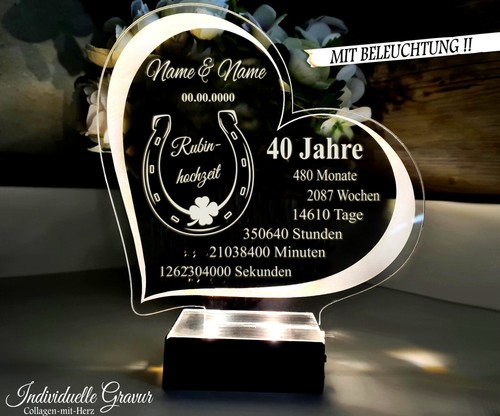 Geschenk rubinhochzeit - rubinhochzeit, 40