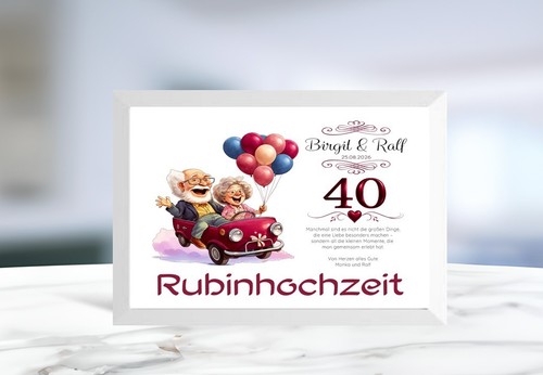 Rubinhochzeit geldgeschenk - rubinhochzeit,
