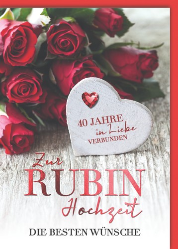 Hochzeitstag rubinhochzeit - 40.,