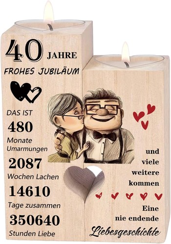 Kerzenständer rubinhochzeit - kerzenständer,