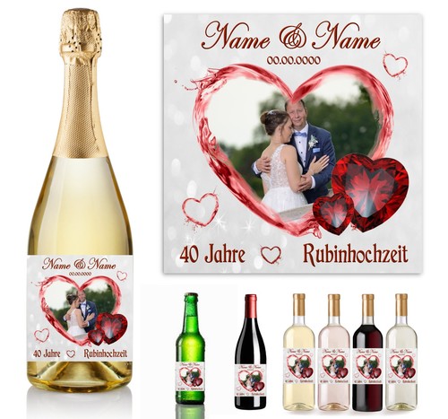 Flaschenetikett hochzeitstag - flaschenetikett,
