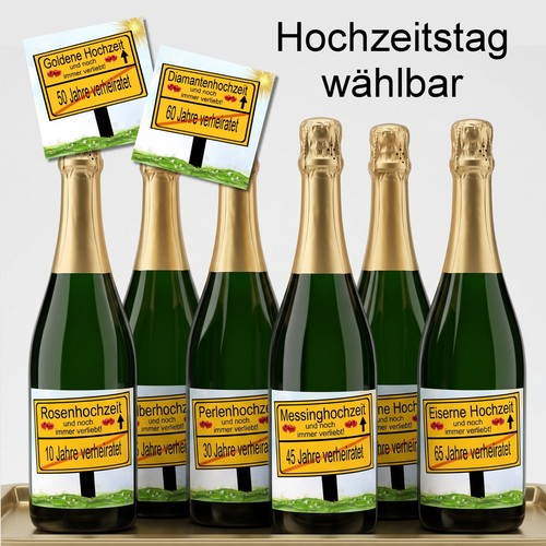 Flaschenetikett hochzeitstag - 1,