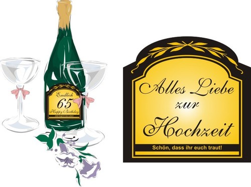 Hochzeit heirat ehe aufkleber - hochzeit,