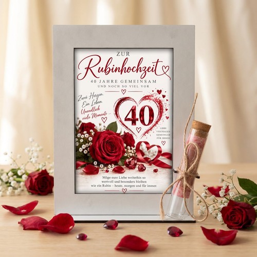 Geldgeschenk rubinhochzeit - geldgeschenk,