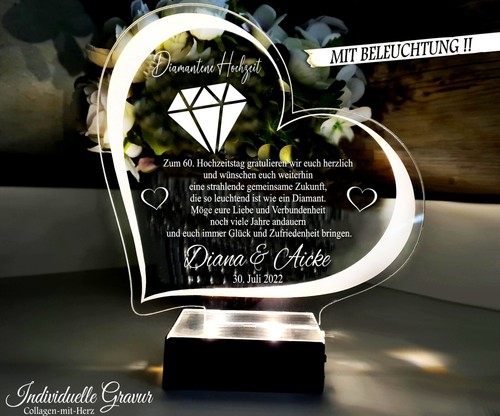Geschenk diamantene hochzeit - geschenk,